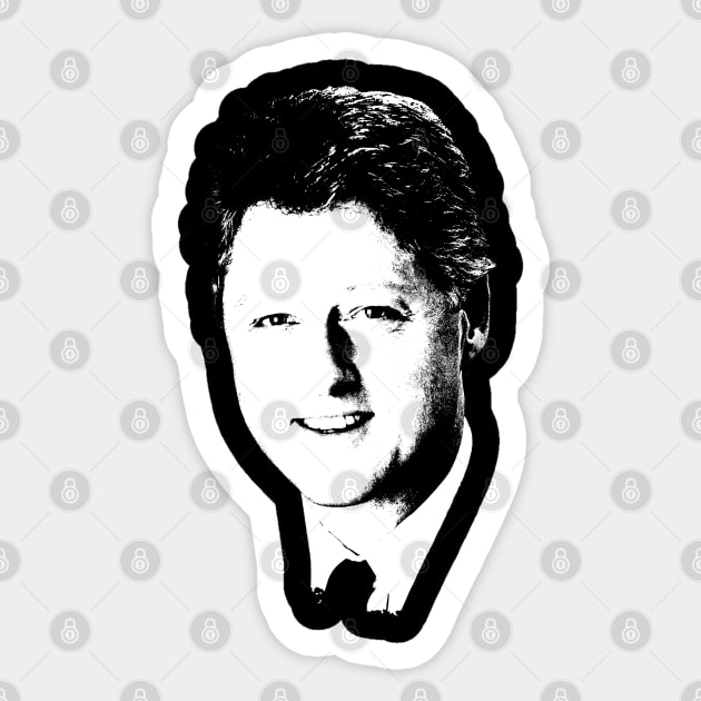 Bill Clinton Pop Art Portait Sticker by phatvo